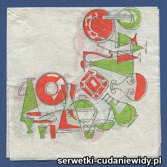 OLD2572 Serwetka Z Lat 60 -Tych