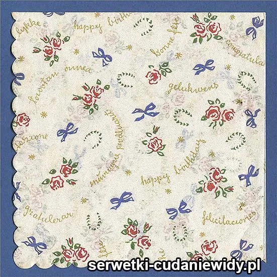OLD2584 Serwetka Z Lat 60 -Tych
