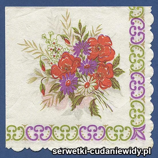 OLD2594 Serwetka Z Lat 60 -Tych