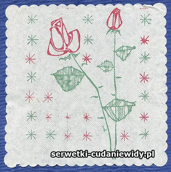 OLD726 Serwetka Z Lat 70 -Tych