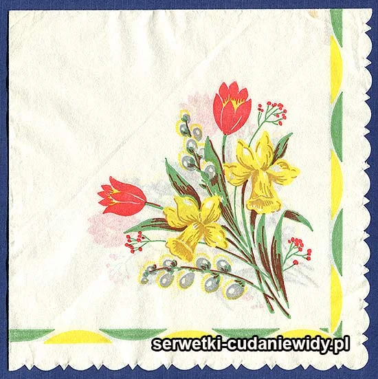 OLD747 Serwetka Z Lat 70 -Tych