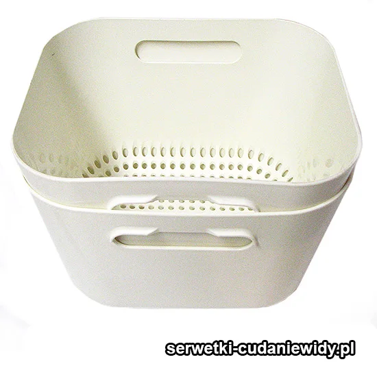 PT013 Plastikowy Komplet Dwóch Misek