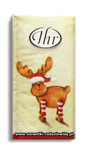 3735PACZKA-2 Rudi The Reindeer Cream