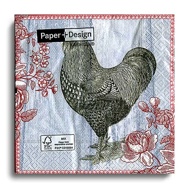 6576PACZKA-2 Painted Rooster
