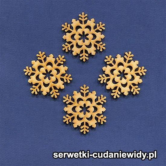 SKL101 Śnieżynki Ze Sklejki 4 Mm