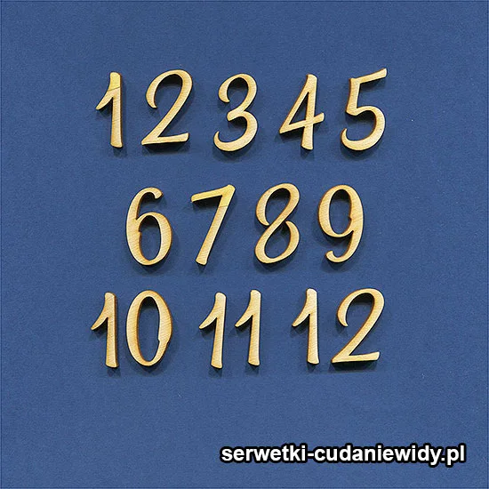 SKL1038 Cyferki Zegarowe Ze Sklejki