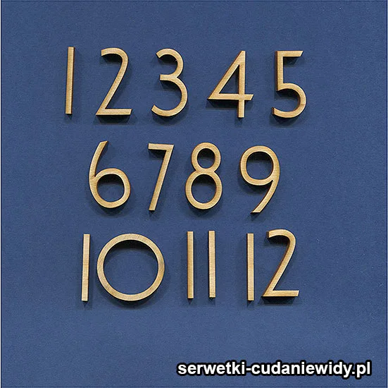 SKL1041 Cyferki Zegarowe Ze Sklejki