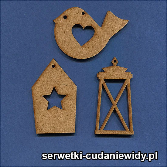 SKL150 Wycinanki Z Hdf Komplet Zawieszek