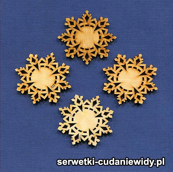 SKL20 Śnieżynki Ze Sklejki 4 Mm