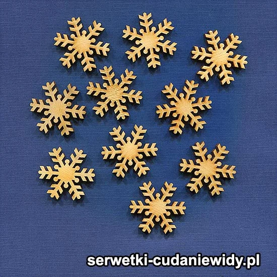 SKL347 Śnieżynki Ze Sklejki 4 Mm