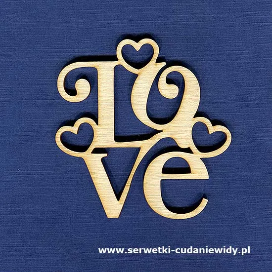 SKL63 Dekor "Love" Ze Sklejki 3Mm