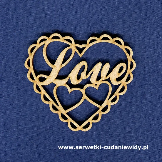 SKL66 Dekor "Love" Ze Sklejki 3Mm