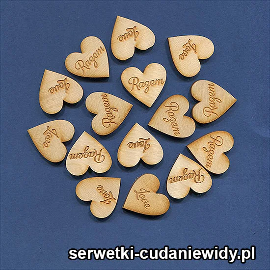 SKL891 Serduszka Ze Sklejki 3Mm Z Napisami