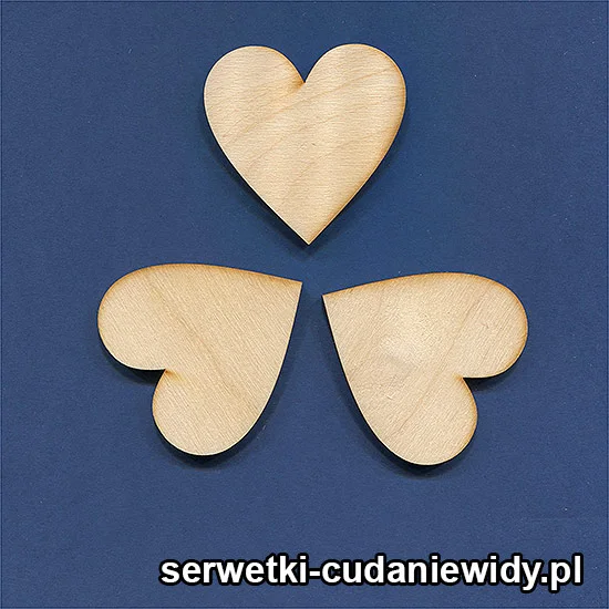 SKL896 Serduszka Ze Sklejki 3Mm