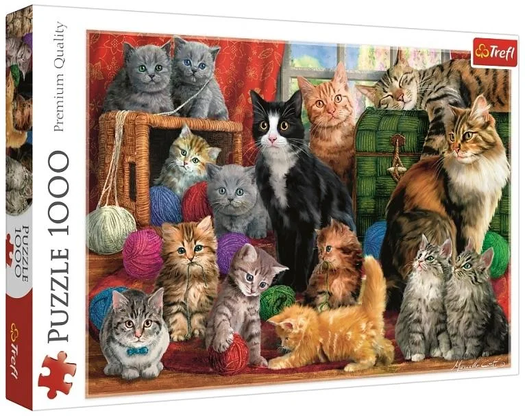 TRF105551 Puzzle 1000-El. Kocie Spotkanie